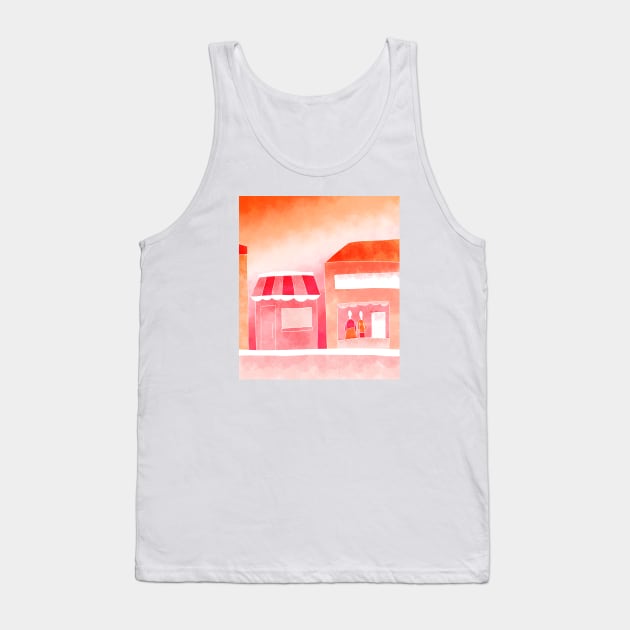 Forested Sunset Tank Top by artforaltruism